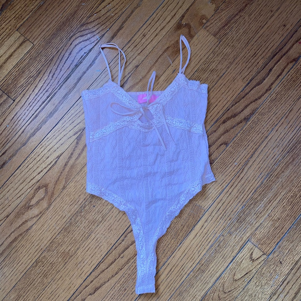 Edikted Lacey Knit Cut Out Bodysuit